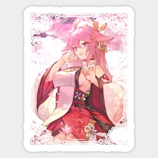 Yae Miko the Beautiful Sticker